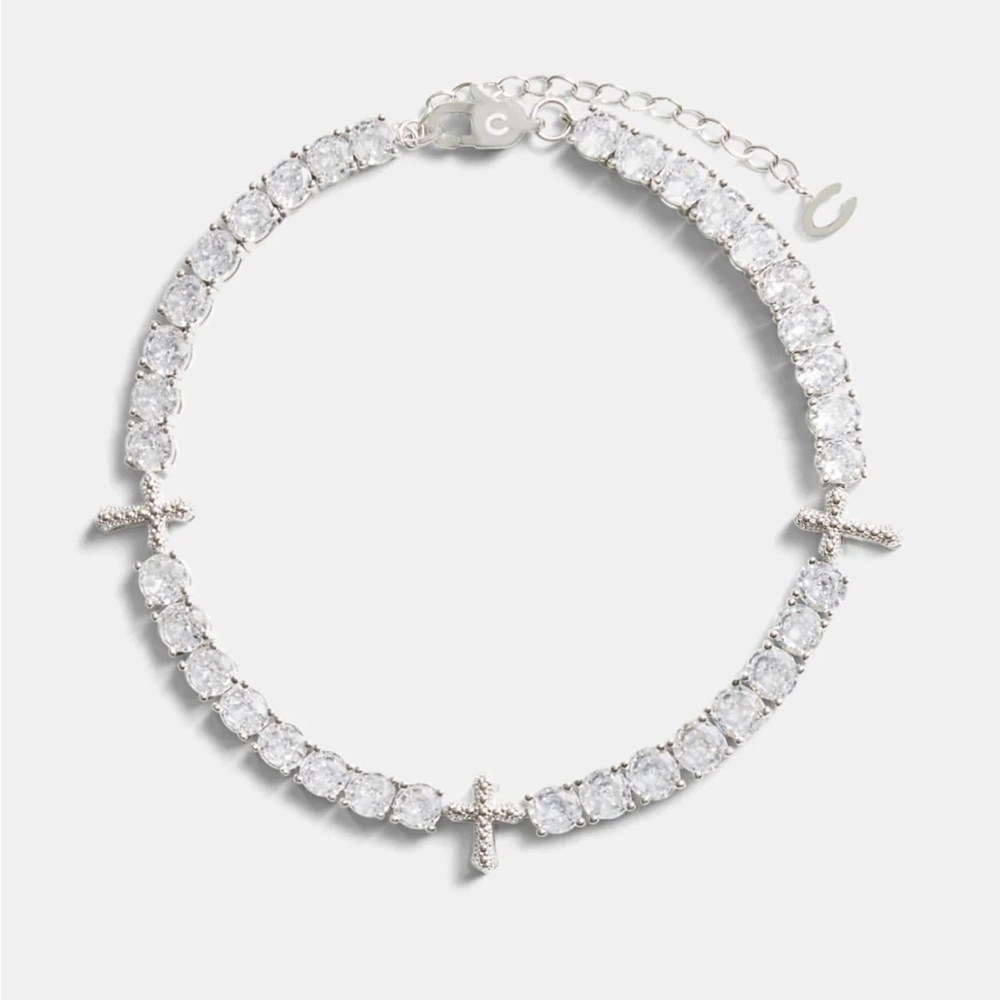 Cernucci Cross Anklet
